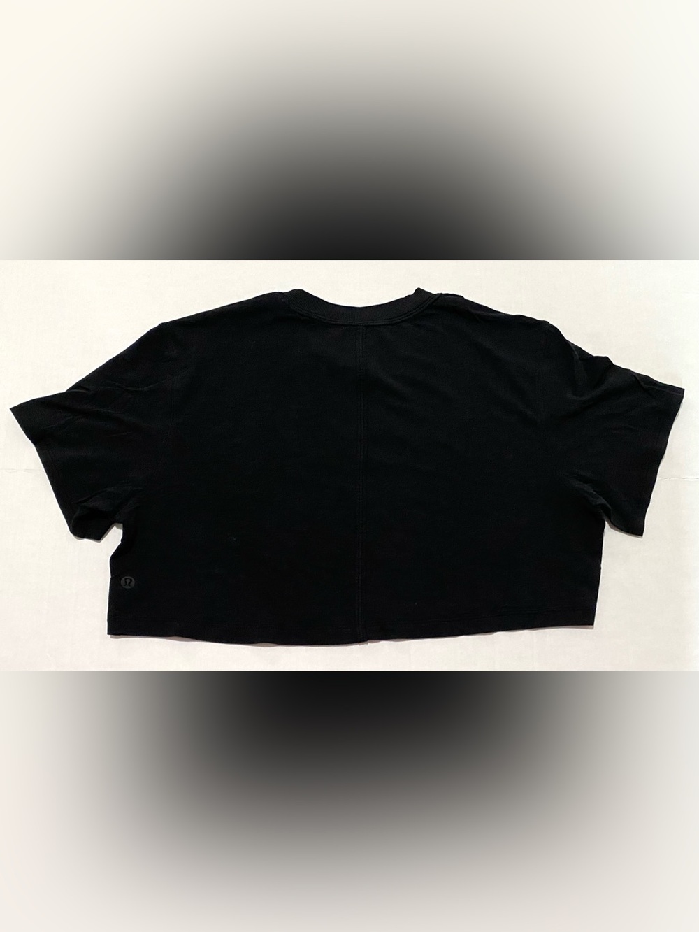 Lululemon Women 4 Black All Yours Cropped T-Shirt Athletic Activewear Athleisure - Picture 6 of 14